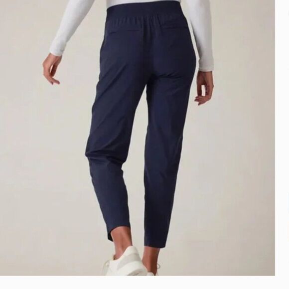 ATHLETA Brooklyn Mid Rise Pants Navy Blue Size 10 - Picture 3 of 6